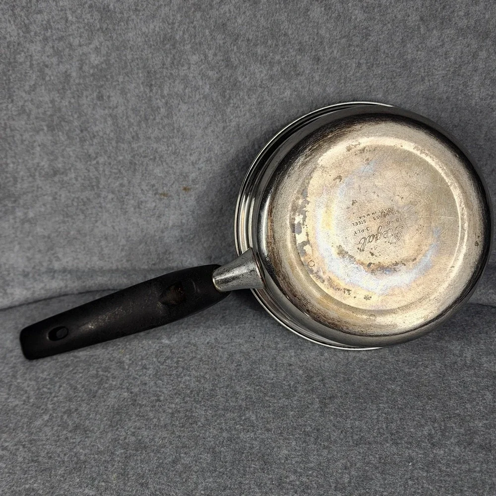 Vintage Regal 18-8 3Ply Floral Design Stainless Steel Cookware Set 5 USA